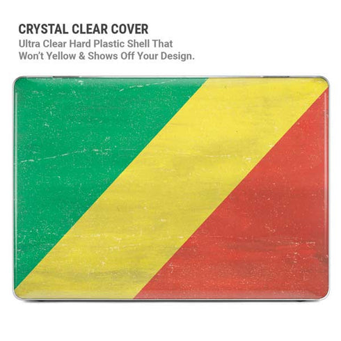 Republic of the Congo Flag Distressed MacBook Pro 13in (2020) Case plus Skin